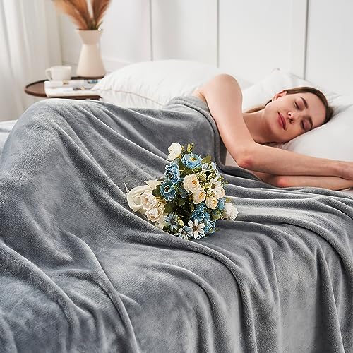 Kmuset Fleece Blanket Throw Size Grey Lightweight Super Soft Cozy Luxury Bed Blanket Microfiber Factory Shop thumb #6