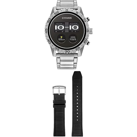 Citizen Cz Smart 22mm Interchangeable Dark Grey Silicone Strap