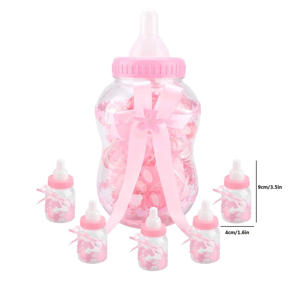 Fdit Cute Baby Shower Decor Bottles (One Big Bottle and Thirty Small Bottles)()