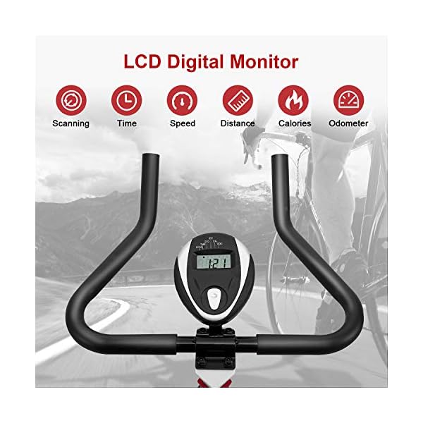 RELIFE-REBUILD-YOUR-LIFE-Exercise-Bike-Indoor-Cycling-Bike-Stationary-Bicycle-with-Resistance-Workout-Home-Gym-Cardio-Fitness-Machine-Upright-Bike Exercise Bike with Heavy Duty Flywheel for Home Gym Cardio Workout Machine New Version (46.1"x25.2"x44.1")