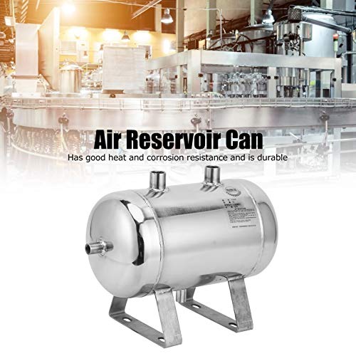 Image of 5L Steel Gas Storage Tank, 4Port Container High Pressure Air Reservoir Tank Diameter Approx 159mm Tank Length 280mm for Industrial Production