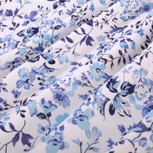 Image of Scarlet Darkness Women's Off The Shoulder Summer Dress Floral Puff Sleeve Renaissance Dresses