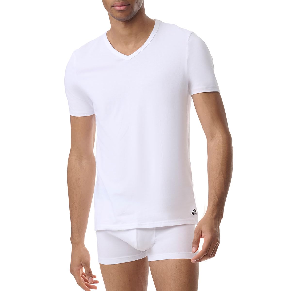 Adidas V Neck Shirt (3pk) - Active Core Cotton Maglie Termiche Uomo (Pacco da 3)