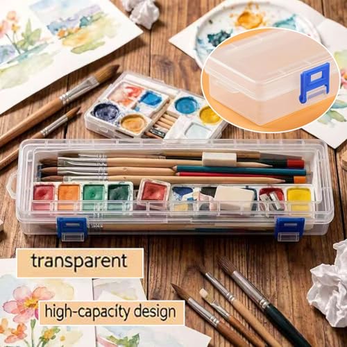 Caja de Almacenamiento para Pinceles 3PCS HanyHere Transparente con Diseño de Broche miniatura 6