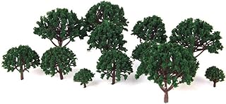 balacoo 20pcs 1/64 Diorama Mini Landscape Trees Diorama Models Plastic Trees for Projects Miniature Trees for Crafts Miniature Model Autumn Trees Pine Resin Model Tree Model Material Shrub