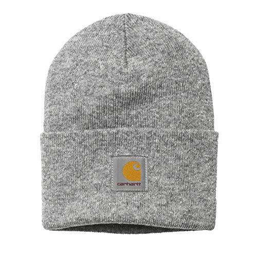 Carhartt WIP Acrylic Watch Hat Unisex Winter Mütze mit 7kmh Aufkleber Grau...