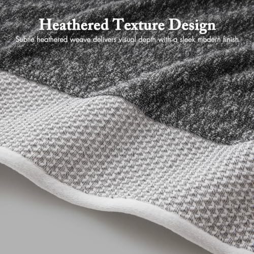 Madison Park Hayden 6 Piece Bath & Hand Towel Set, 550 GSM, Charcoal by Madison Park - Used condition - Image 4
