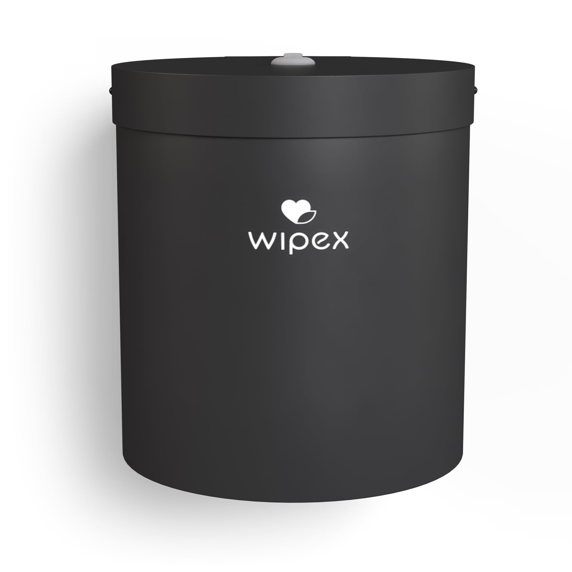 Wipex Black Wet Wipe Wall Dispenser: Durable Steel & Premium Silicone Port, Easy to Mount Wall Dispenser for Gym Wipes - Fits Sanitizing Refill Rolls,