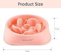 Vista 3 de MateeyLife - Cuencos de alimentación lenta, antiasfixia, tipo rompecabezas, interactivos, antideslizantes, para detener la hinchazón, para perros