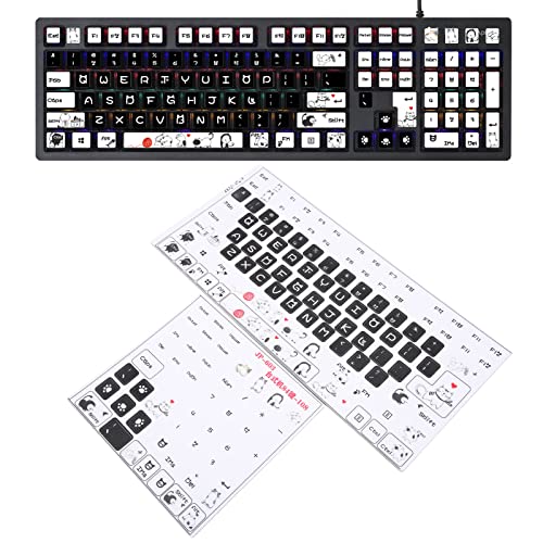 Pegatinas para teclado universal en inglés PVC miniatura 5