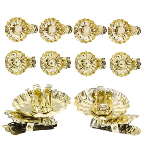 OFFIGAM 20 Pezzi Clip Portacandele in Metallo Vintage per Decorazioni Natalizie Supporti Eleganti per Albero Natale Casa Hotel e Ristoranti