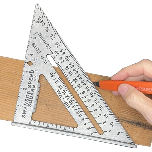 Swanson Tool Co S0101CP216 Value Pack Includes 7-Inch Speed Square with Blue Book and 2-Pack AlwaysSharp Carpenter Pencils with Extra Black Graphite Replacement Tips by Swanson - Used condition - Image 3