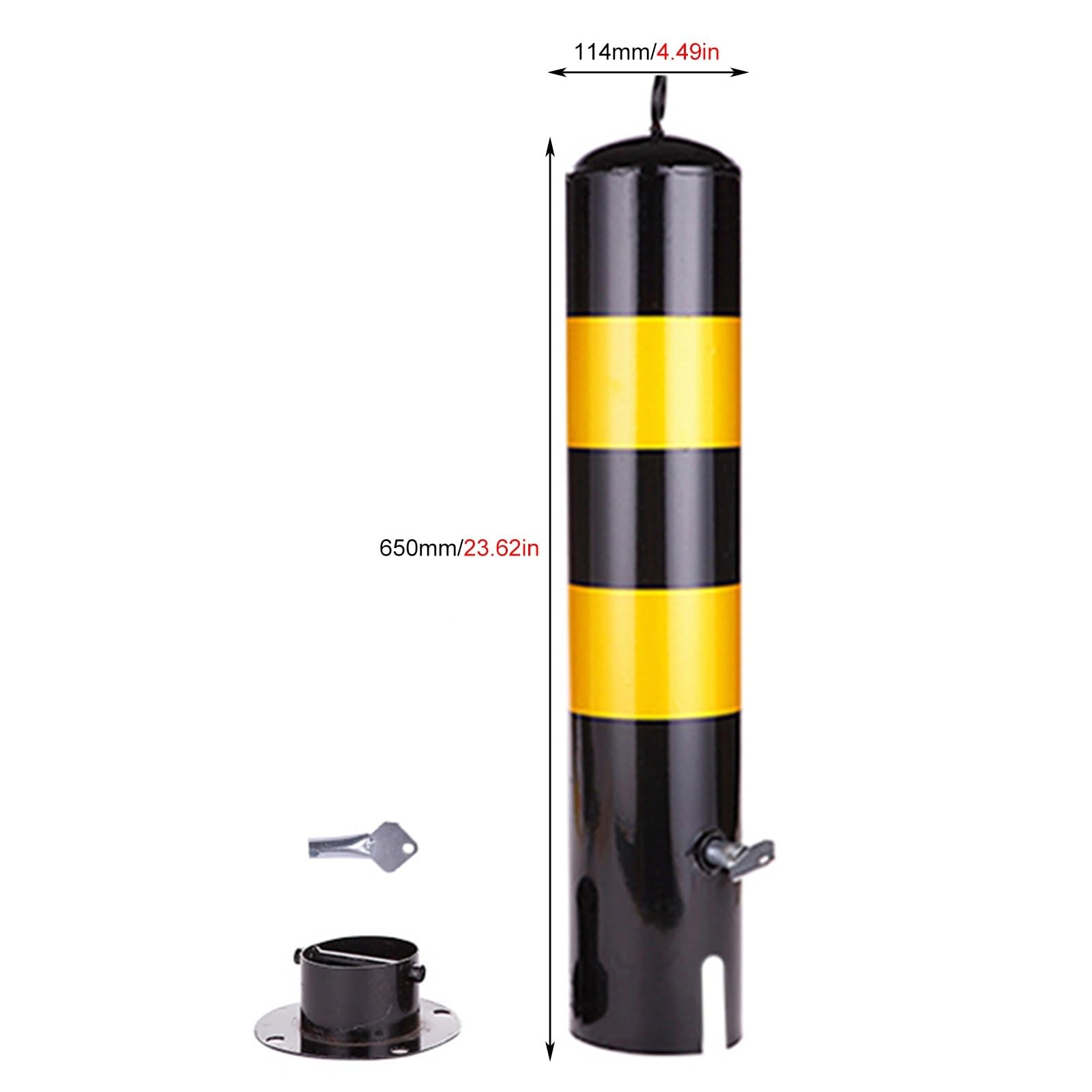 Generico Coni di Sicurezza da 22" - Pali di delimitazione del Traffico Resistenti, barriera di parcheggio con Base Rimovibile, Ideali per Cantieri edili e parcheggi privati, migliorano la Sicurezza e