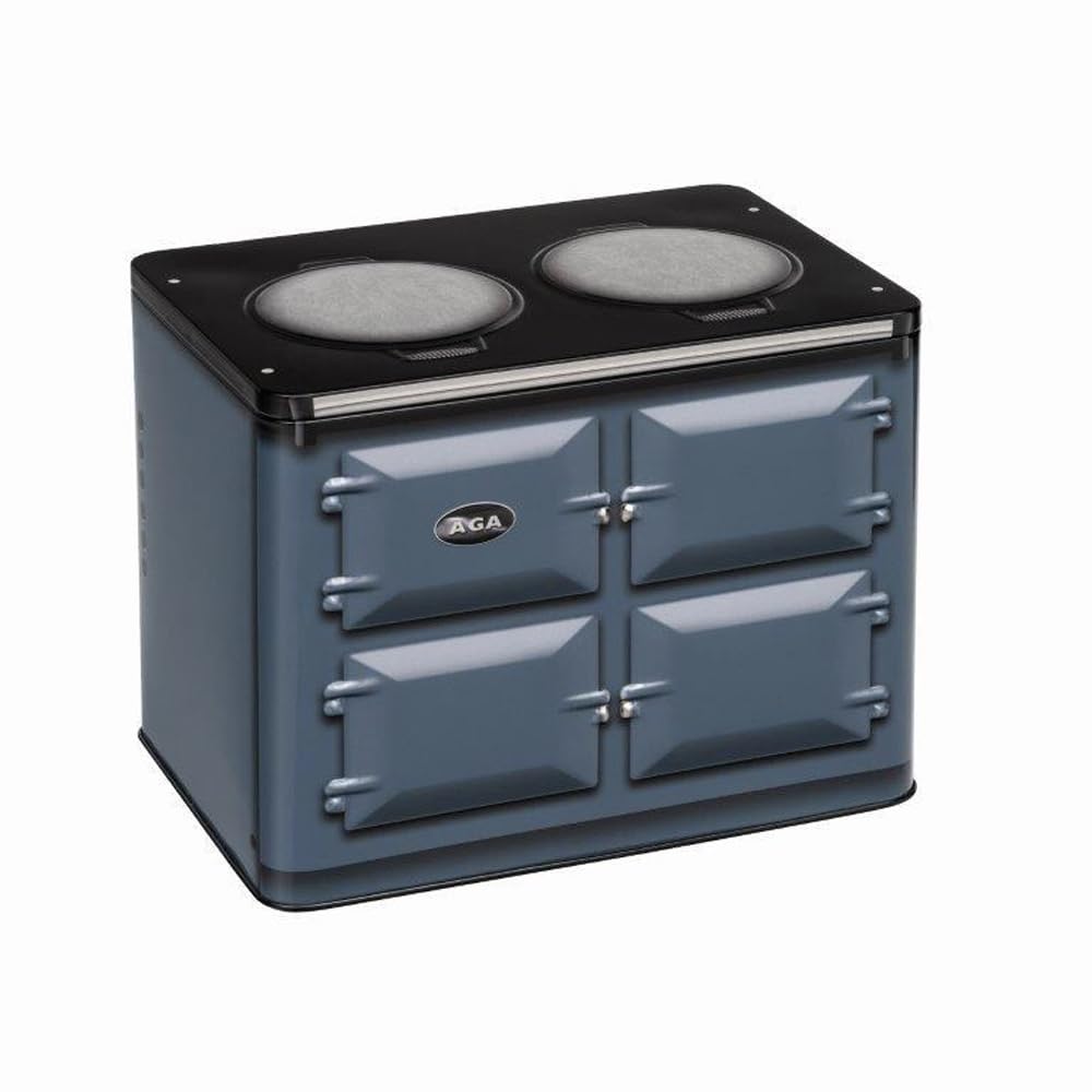 Elite Gift Boxes Blue Aga - Dartmouth Oven Biscuit Tin - 185 X 125 X 145Mm