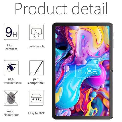Protector de pantalla de vidrio templado para TCL Tab 10 Gen 2 miniatura 2