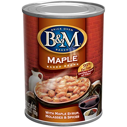 Image of B&M Baked Beans, Real Maple Flavor, 28 Ounce (Pack of 12)