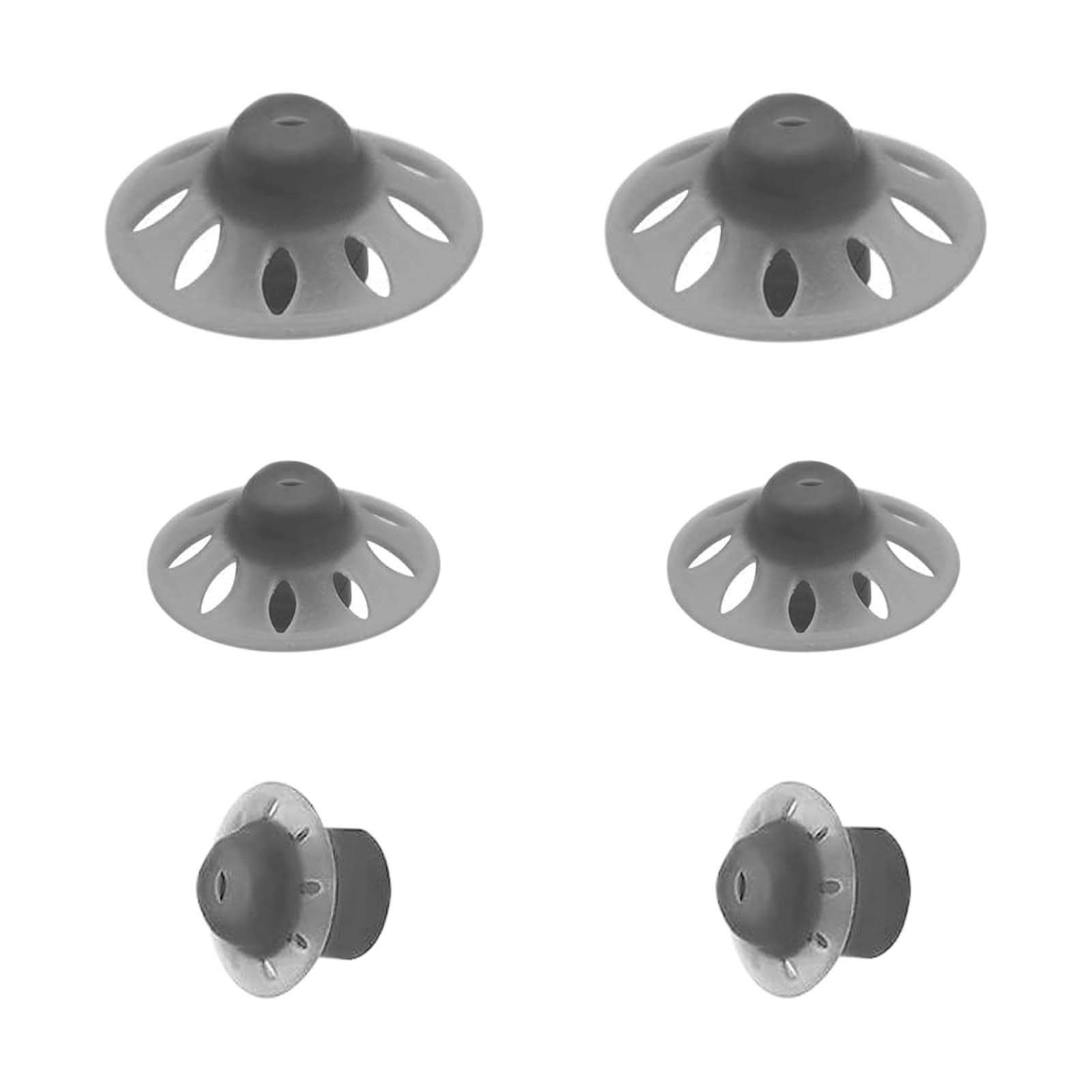 6Packs-Starkey Hearing Aid Domes Open Oticon Hearing Aid Domes Small Medium Large 3 Sizes Compatible with Phonak Marvel & Paradise RIC BTE Models SDS 4.0-Black