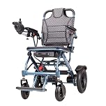 Byte Tecpeak D04 sedia a rotelle elettrica pieghevole leggera, dotata di batteria removibile da 12AH e motore da 500W, autonomia fino a 20km, capacità di carico di 150 kg-Blu