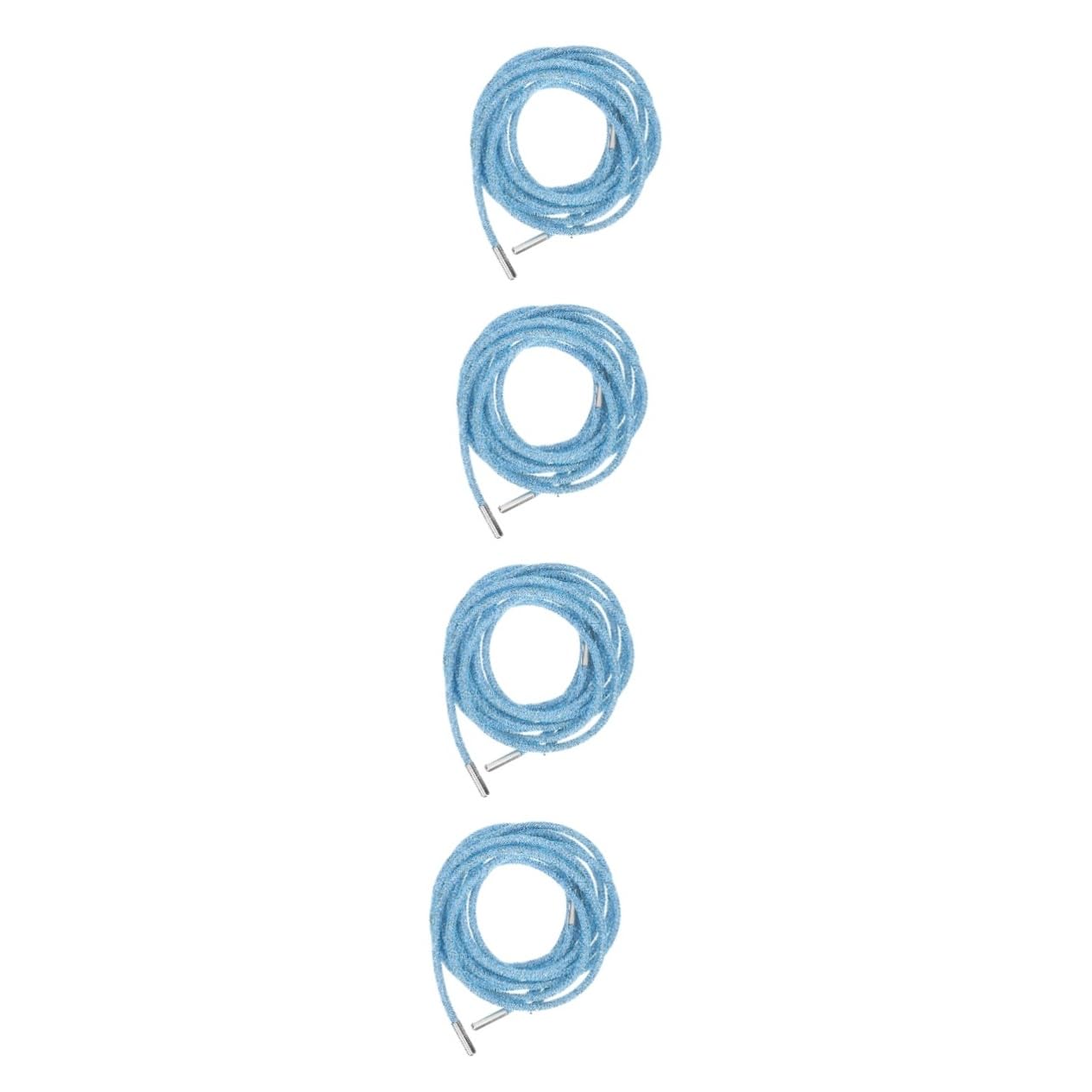 SOIMISS 4paires Lacets Ronds à Paillettes Décoration Brillante Pour Chaussures Pour Accessoiriser Vos Tenues