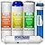 iSpring F5-75 Reverse Osmosis Replacement Water Filter Pack Set for 5-Stage System & Housing O-Ring, 3 1/2", for RCC Series RO System and Countertop Water Filter Housing Sump