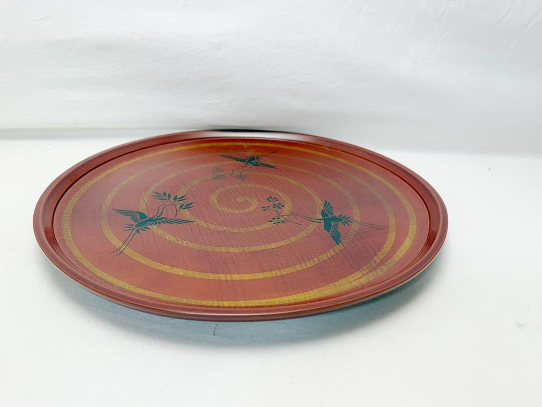 茶道具 川瀬表完作 三千家好写 三和盆 松竹梅鶴図 漆器 共布 共箱2026