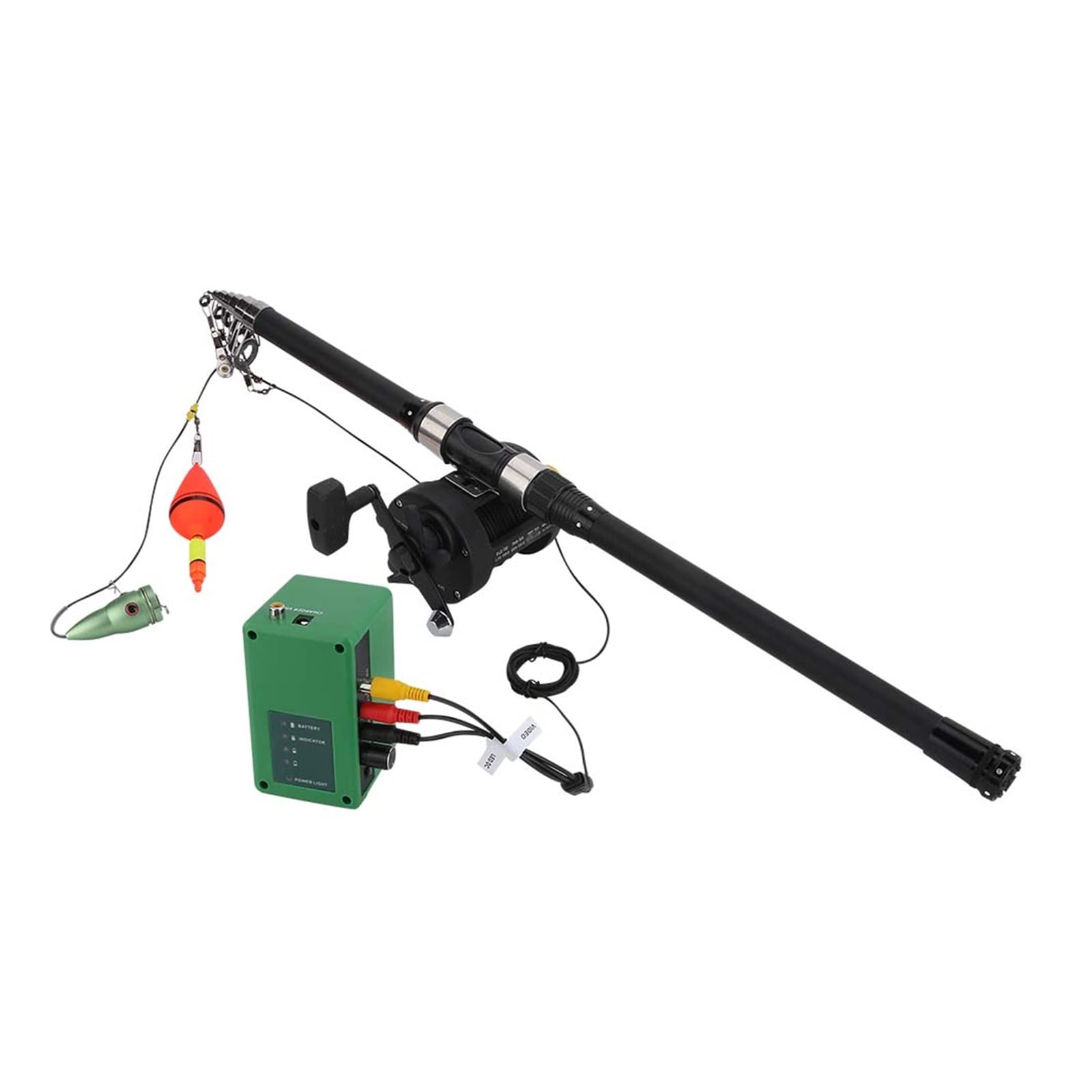 Podwodna Echosonda, Koło morskie 7 cal DVR. Rejestrator 1000TVL Podwodny Łowienie ryb Kamera 6W LED. Lampka na podczerwień Lights15M 25M 30m rybacka(F007MDSW-15M-IR)
