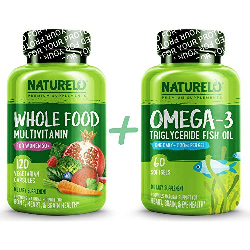Bundle: Whole Food Multivitamin for Women 50+ and Omega-3 Fish Oil