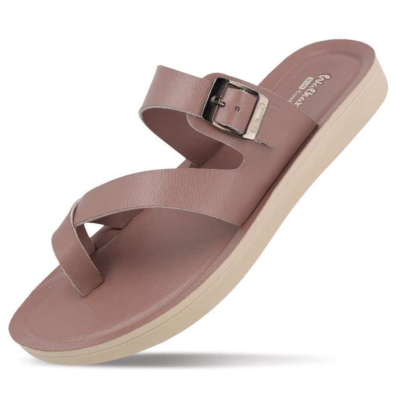 Image of WALKAROO Women Comfort Sandals|Adjustable Buckle Strap, Toe Loop Design, Soft Footbed, Lightweight Platform Sole|Casual Flats for office,Travel & all day use| WLR72048