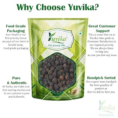 YUVIKA Kali Mirch - Black Pepper - Piper Nigrum (200 Grams)