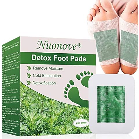 Detox Foot Patches, Detox Foot Pads, Detoxifying Foot Pads, Feet Detox Pads, Wormwood Foot Pads, Relieve Body Stress, Improve Sleep Quality Enhance Blood Circulation, 20Pcs Cover
