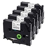 Labelife Compatible Label Tape Replacement for Brother P Touch TZ Tape Label Maker Tape for ptouch P