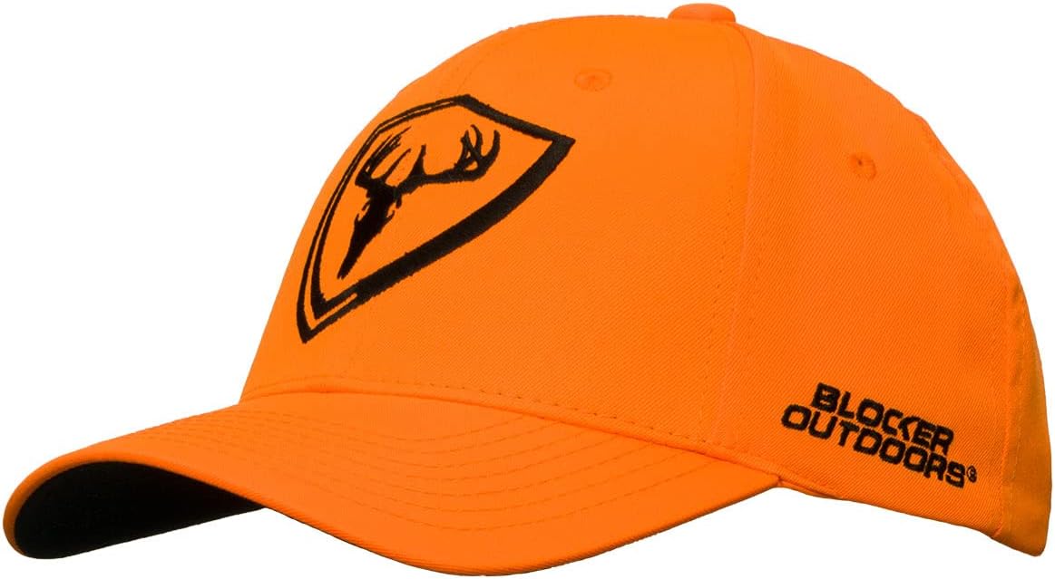 BLOCKER OUTDOORS Icon Logo Hat, Blaze Orange Snapback Cap