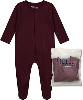 Baby-Pyjama mit Magnetverschluss, 100 % Bio-Baumwolle, faltbare Handschuhe und bedeckte Füße, weicher Strampler mit Magnetverschluss, schneller und einfacher Windelwechsel, Größen von 0 bis 12 Monaten