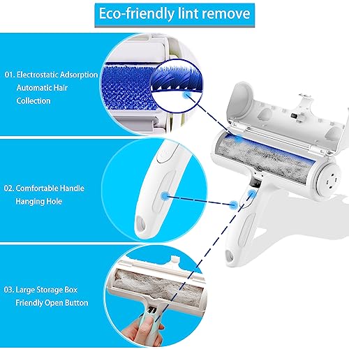 Pet Hair Remover Roller, ACE2ACE Reusable Animal Hair Removal Brush for Dogs and Cats, Self Clean Pet Fur from Carpet, Furniture, Rugs, Laundry, Clothes and Bedding, Sofa - Image 7