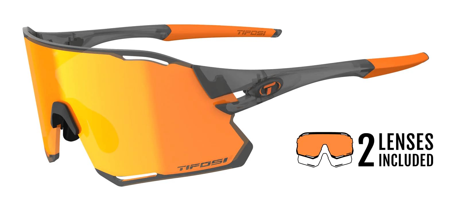 Tifosi Unisex Rail Race Interchangeable Clarion Lens (2 Lens Limited Edition) Sunglasses (pack of 1)