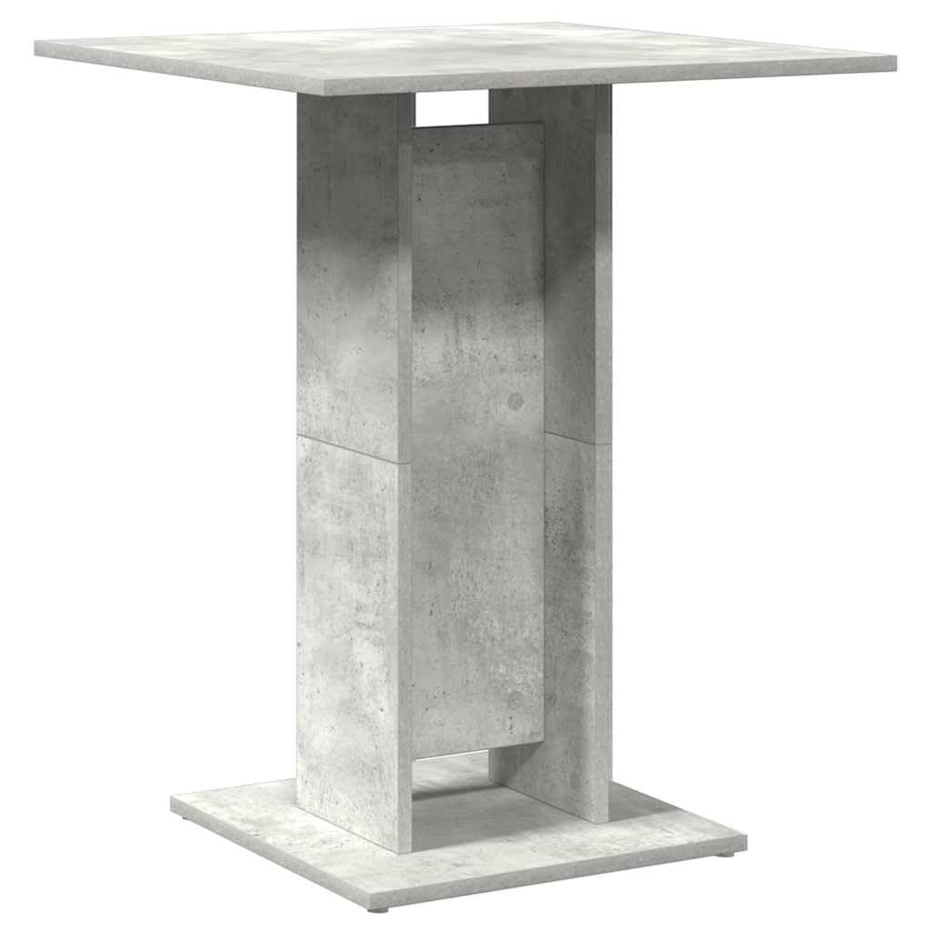 Stół bistro betonowy szary 60 x 60 x 75 cm materiał drewnopochodny
