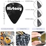 3-in-1 All Black Guitar Capo, Zinc Alloy Clamp with Integrated Pick Holder & Bridge Pin Puller, Includes 6 Picks and Leather Pouch for Acoustic Electric Guitar Bass Ukulele