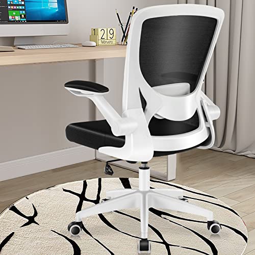 Dochair Silla Oficina Ergonómica, Silla Escritorio Giratoria De Malla Reclinable Con Soporte Lumbar Acolchado Y Apoyabrazos Abatibles, Rueda Giratoria De 360 Para Oficina En Casa Dochair Silla Oficina Ergonómica, Silla Escritorio Giratoria De Malla Reclinable Con Soporte Lumbar Acolchado Y Apoyabrazos Abatibles, Rueda Giratoria De 360 Para Oficina En Casa