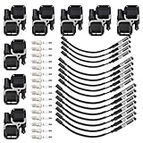 Artudatech Ignition Coil & Spark plug & Wire Set UF359 Fit for Mercedes-Benz C CL CLK ML Class