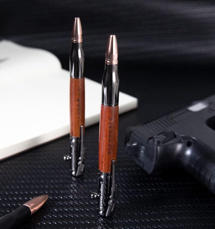 Miniatura 7 de Bolígrafo de acción grabado personalizado con perno de rifle  Bolígrafo de grabado personalizado con nombre para entusiastas de las armas,