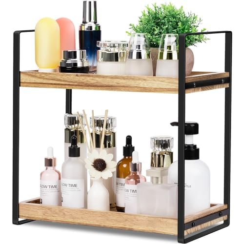 Giftacity BOC220629 2-Tier Countertop Organizer For Bathroom Counter Wood Bathroom Counter Organizers Shelf Cosmetic Storage thumb #8