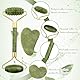Gua Sha Massager Face Jade Roller Set, Gesichtsroller Beauty Massager Skincare, Natü Rliche Jaderolle, Gesichtsroller Gesichtsmassage Für Anti-Aging-Falten, Reduces Eye Puffiness
