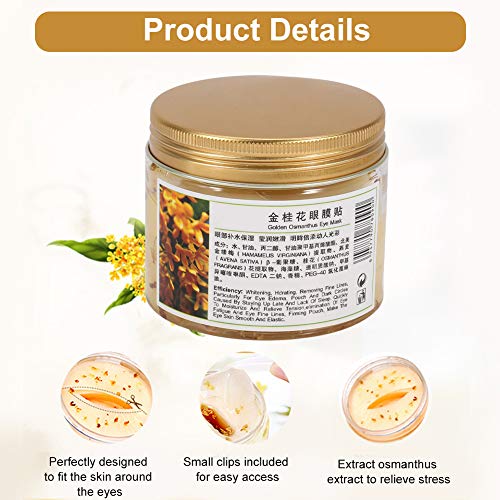 Augenmaske, 80 Stück Flasche Golden Osmanthus Moisturizing Patch Für Augenlider, Falten For Lösen, Augenringe Entfernen - Image 6