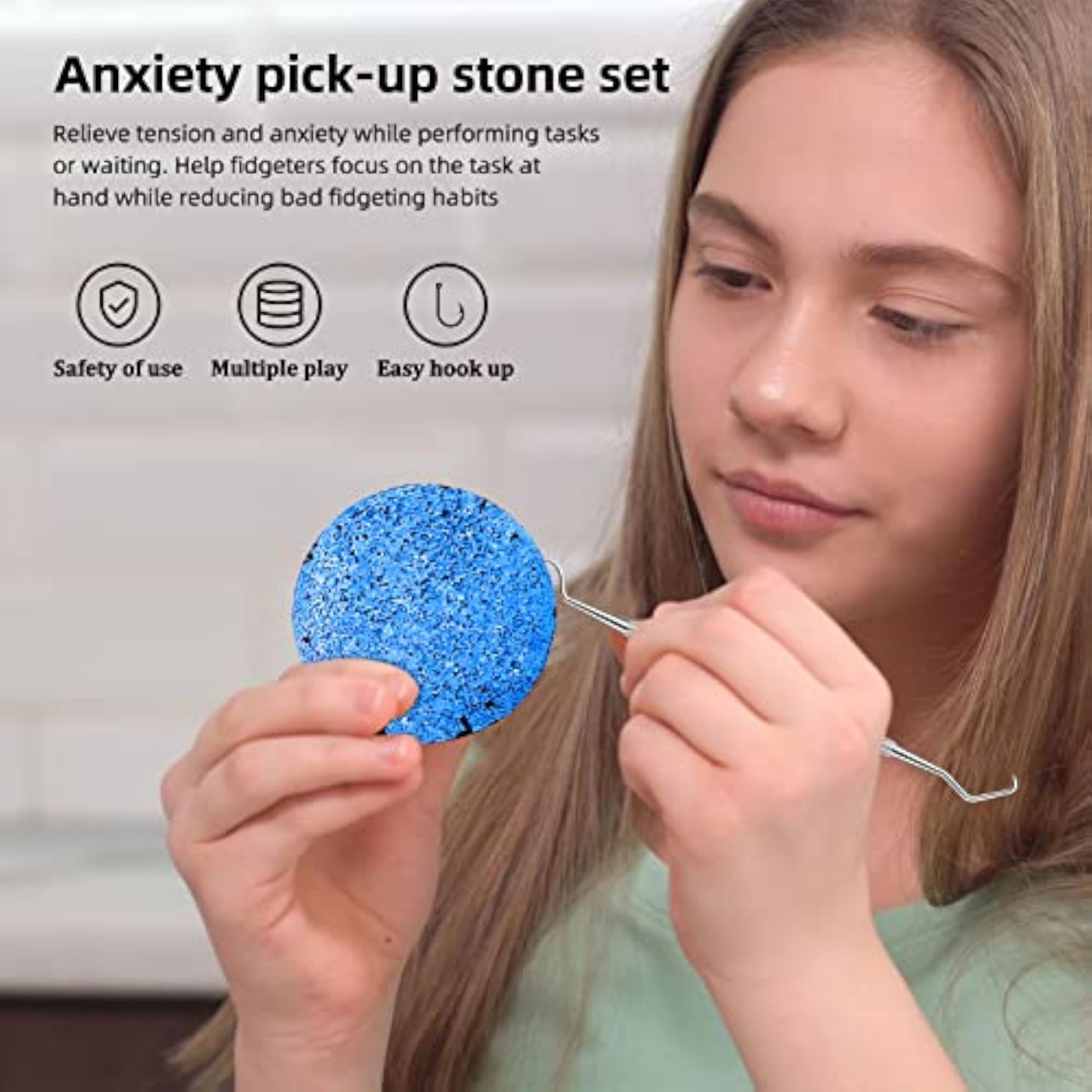 80ml Pick Stone Stress Relief Tool for Adults