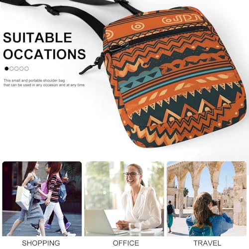 Satchel Tote Bag Messenger Bag Special Glyph Pattern Printed Mini Sling Bag Purse Suitable for Work Travel4