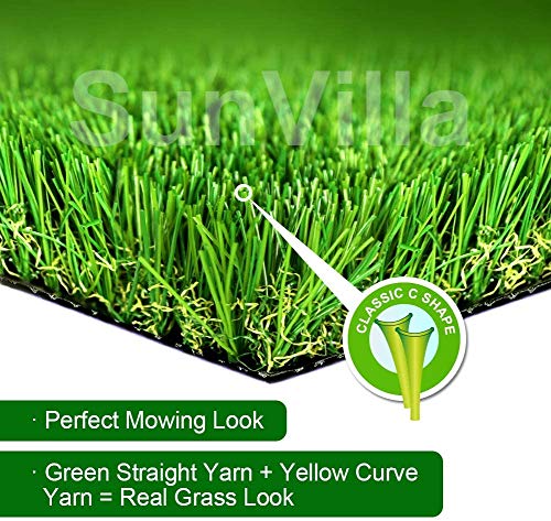 SunVilla Realistic Indoor/Outdoor Artificial Grass/Turf Sample Piece - 4 in X 5 in