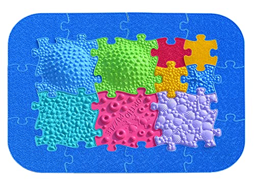 Ortho Puzzle - Juego de Puzzle para Caminos de Playa - Esteras sensoriales estructuradas para niños, Alfombra Puzzle para integración sensorial Cover