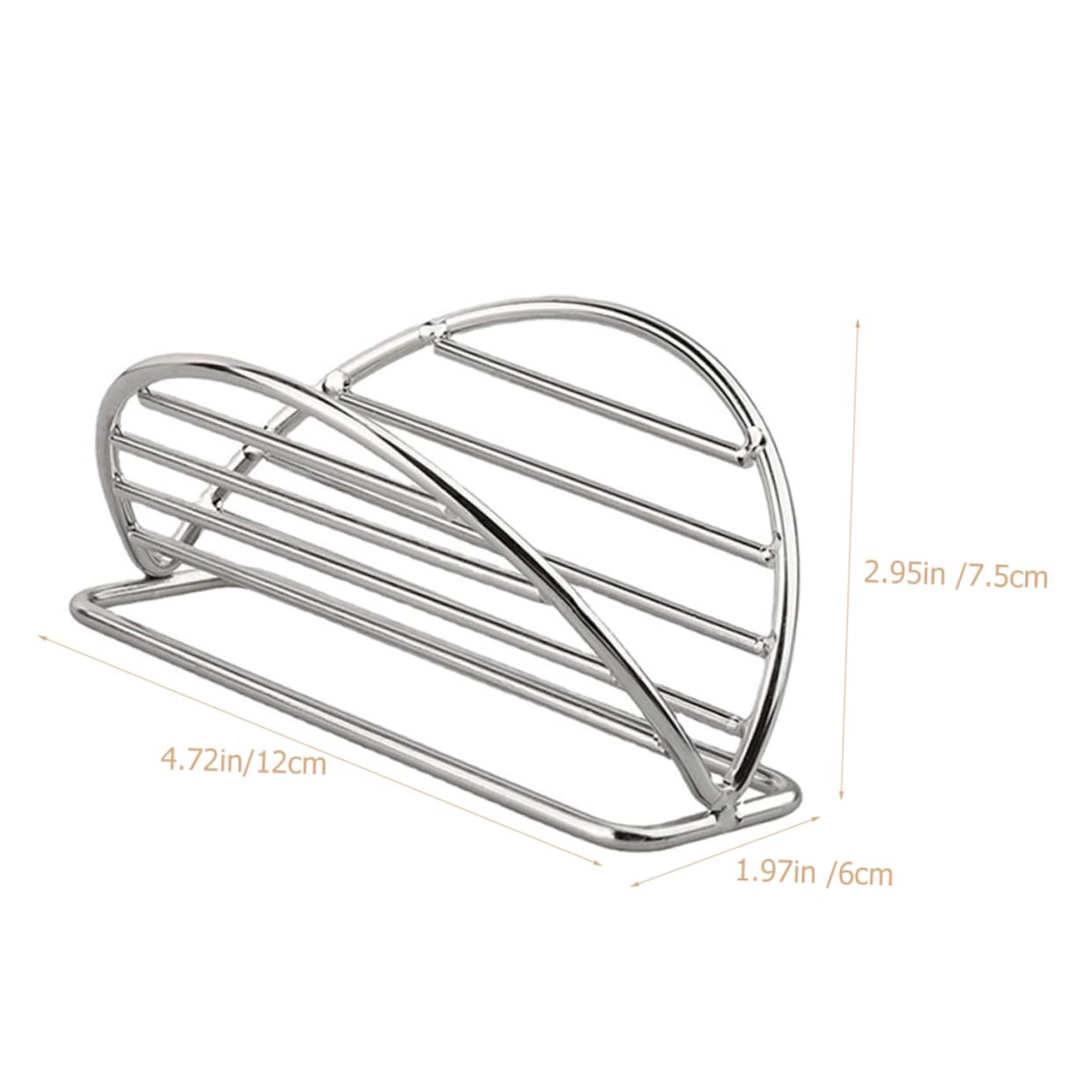 Garneck Taco Holder Stand 3 Piece Set Stainless Steel Baked Taco Rack Pancake Stand for Family