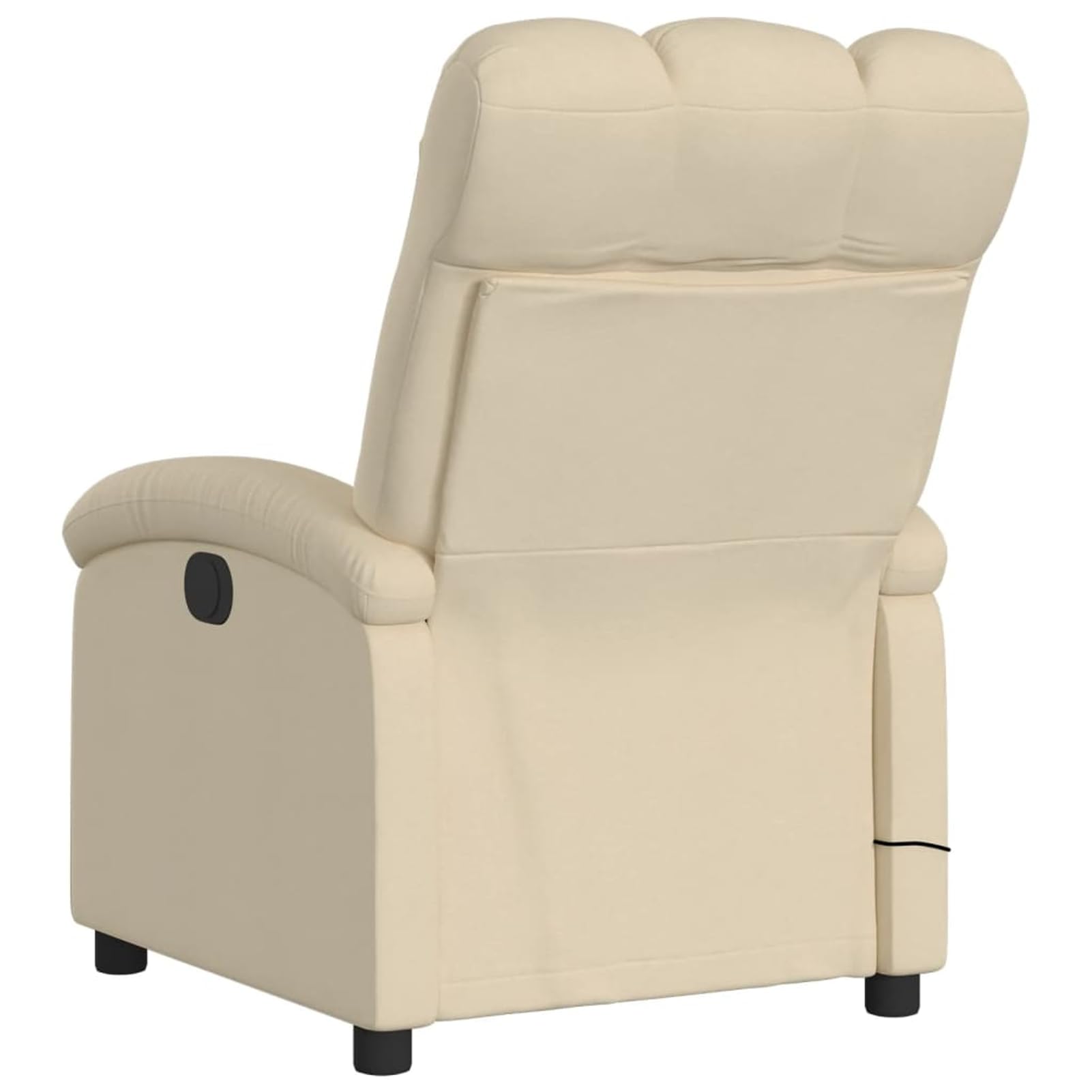 Gecheer Poltrona Reclinabile Massaggiante Elettrica Crema in Tessuto,Poltrona Relax Reclinabile,Poltrona da TV,Poltrona per Anziani,Poltrona Relax Elettrica/Manuale,#2