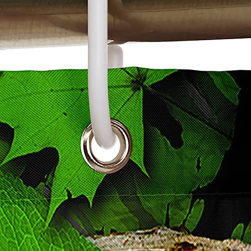 Rideau de douche polyester anti moisissure imperméable vert